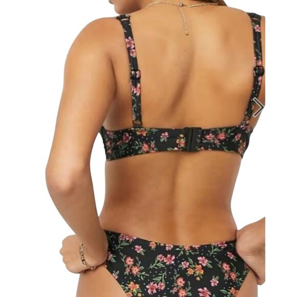 Peek & Beau Fuller Bust Underwire Bikini Top Winter Floral 34F - Picture 9 of 9